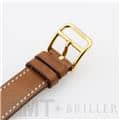 HERMES エルメス Hウォッチ HH1.201.131/VBA 036734WW00  Hウォッチゴールドプレーテッド ナチュラルブラウン 21