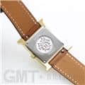 HERMES エルメス Hウォッチ HH1.201.131/VBA 036734WW00  Hウォッチゴールドプレーテッド ナチュラルブラウン 23