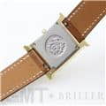 HERMES エルメス Hウォッチ HH1.201.131/VBA 036734WW00  Hウォッチゴールドプレーテッド ナチュラルブラウン 24