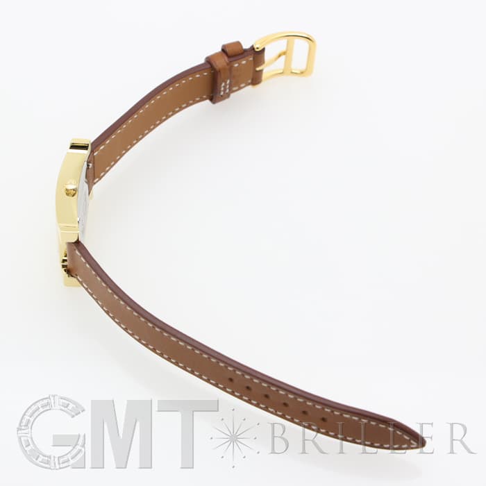 HERMES エルメス Hウォッチ HH1.201.131/VBA 036734WW00  Hウォッチゴールドプレーテッド ナチュラルブラウン 27