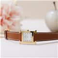 HERMES エルメス Hウォッチ HH1.201.131/VBA 036734WW00  Hウォッチゴールドプレーテッド ナチュラルブラウン 2