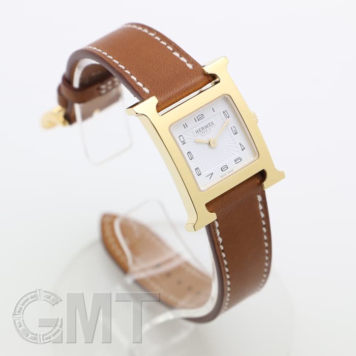 HERMES エルメス Hウォッチ HH1.201.131/VBA 036734WW00  Hウォッチゴールドプレーテッド ナチュラルブラウン 3