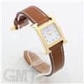 HERMES エルメス Hウォッチ HH1.201.131/VBA 036734WW00  Hウォッチゴールドプレーテッド ナチュラルブラウン 3