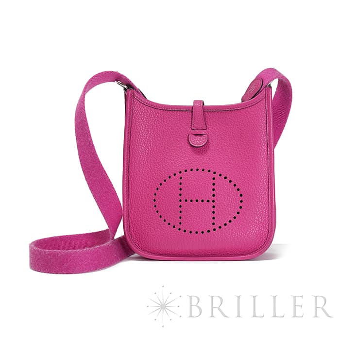 HERMES エルメス エヴリン アマゾン TPM トリヨンクレマンス ローズショッキング シルバー金具 メイン