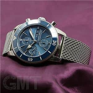 BREITLING ブライトリング スーパーオーシャンヘリテージ A13313161C1A1（A275C-1OCA）ヘリテージⅡ クロノグラフ ブルー SS ブレス