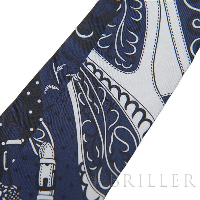 HERMES エルメス ツイリー アマゾンの祭典 マリン/白/黒 13