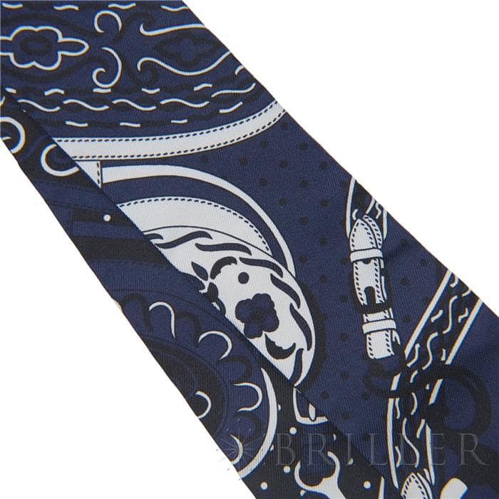 HERMES エルメス ツイリー アマゾンの祭典 マリン/白/黒 14