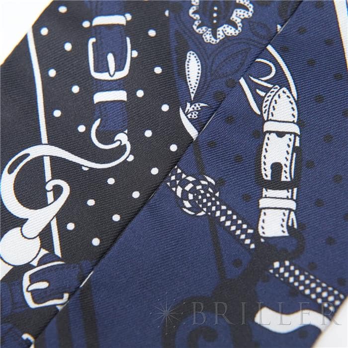 HERMES エルメス ツイリー アマゾンの祭典 マリン/白/黒 15