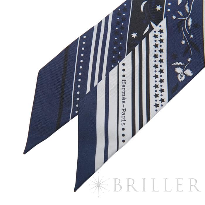 HERMES エルメス ツイリー アマゾンの祭典 マリン/白/黒 16