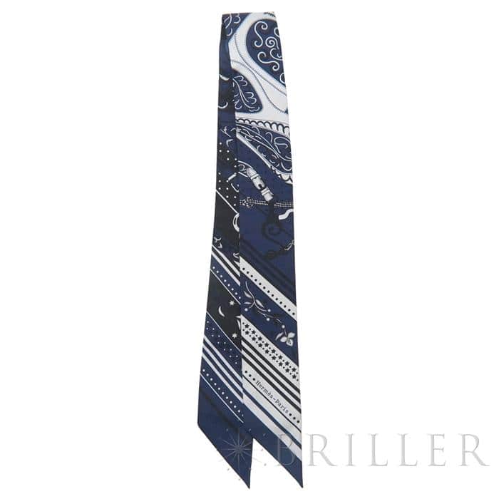 HERMES エルメス ツイリー アマゾンの祭典 マリン/白/黒 1