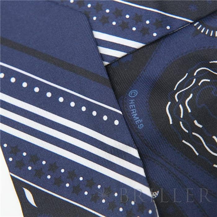 HERMES エルメス ツイリー アマゾンの祭典 マリン/白/黒 19