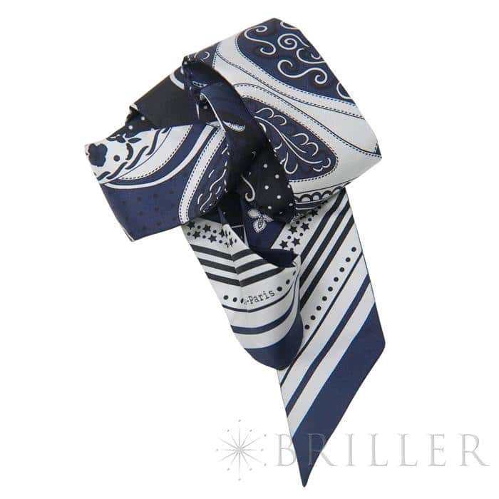 HERMES エルメス ツイリー アマゾンの祭典 マリン/白/黒 5