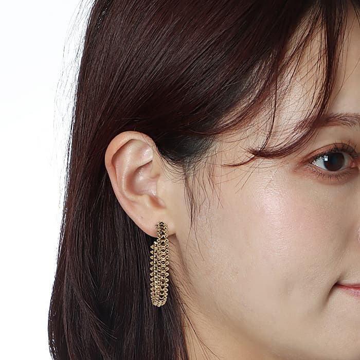 CARTIER カルティエ クラッシュ ドゥ カルティエ フープイヤリング SM B8301416 14