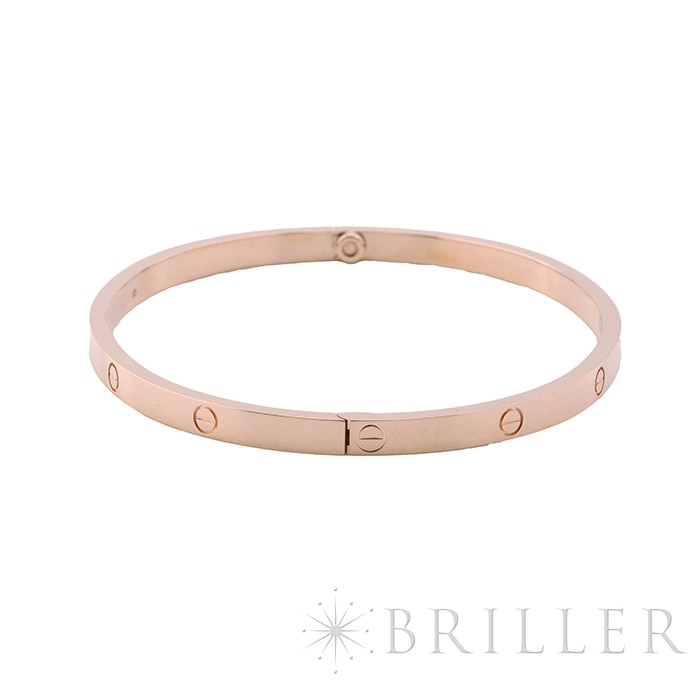 CARTIER カルティエ ラブ ブレスレット スモールモデル ピンクゴールド B6047318 18号 9