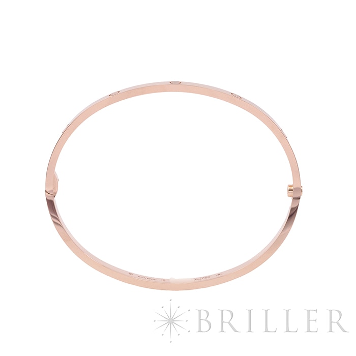 CARTIER カルティエ ラブ ブレスレット スモールモデル ピンクゴールド B6047318 18号 3