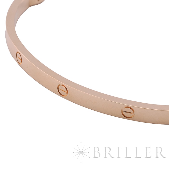 CARTIER カルティエ ラブ ブレスレット スモールモデル ピンクゴールド B6047318 18号 5