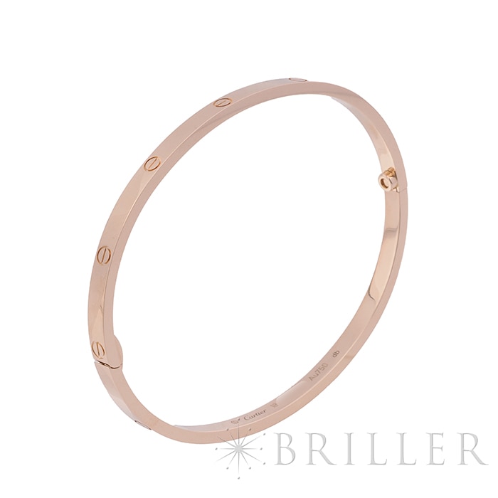 CARTIER カルティエ ラブ ブレスレット スモールモデル ピンクゴールド B6047318 18号 7