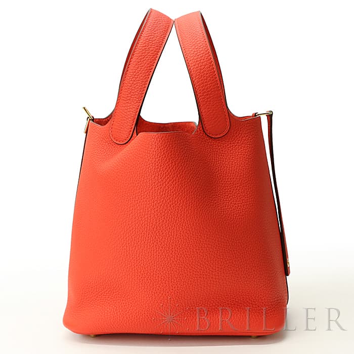新品)HERMES エルメス ピコタン ロックMM クレマンス ルージュトマト 新品)HERMES エルメス ピコタン ロックMM クレマンス ルージュトマト