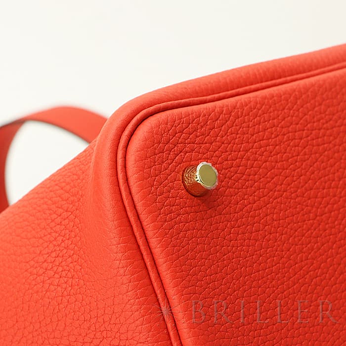 新品)HERMES エルメス ピコタン ロックMM クレマンス ルージュトマト 新品)HERMES エルメス ピコタン ロックMM クレマンス ルージュトマト