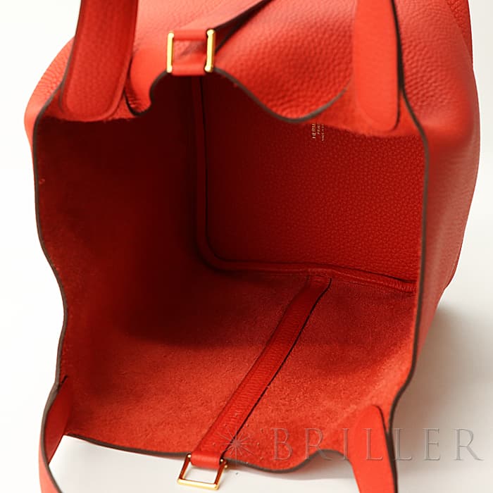 新品)HERMES エルメス ピコタン ロックMM クレマンス ルージュトマト 新品)HERMES エルメス ピコタン ロックMM クレマンス ルージュトマト