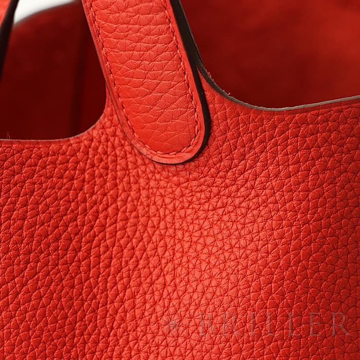 新品)HERMES エルメス ピコタン ロックMM クレマンス ルージュトマト 新品)HERMES エルメス ピコタン ロックMM クレマンス ルージュトマト