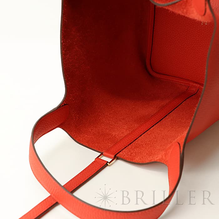 新品)HERMES エルメス ピコタン ロックMM クレマンス ルージュトマト 新品)HERMES エルメス ピコタン ロックMM クレマンス ルージュトマト