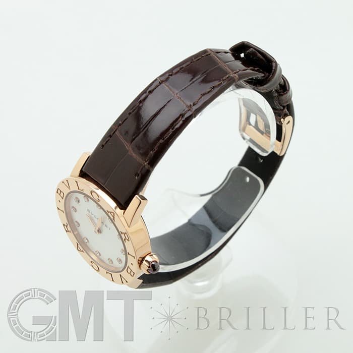 BVLGARI ブルガリ ブルガリ・ブルガリ BBLP26WGL/12 ピンクゴールド 12Pダイヤ MOP 9