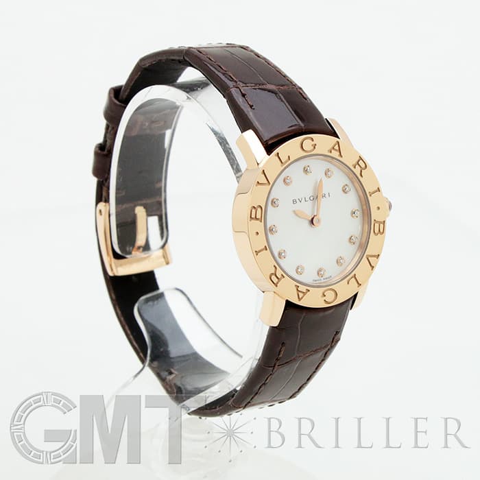 BVLGARI ブルガリ ブルガリ・ブルガリ BBLP26WGL/12 ピンクゴールド 12Pダイヤ MOP 12