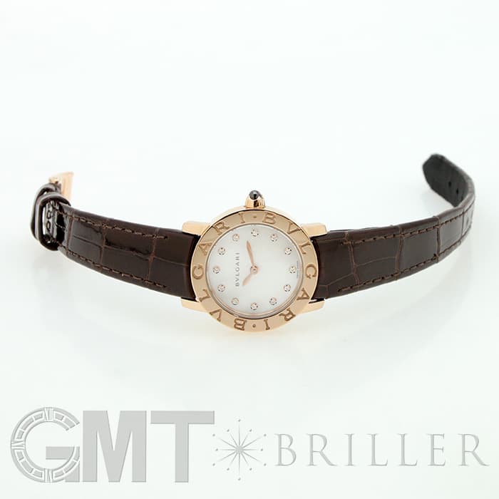 BVLGARI ブルガリ ブルガリ・ブルガリ BBLP26WGL/12 ピンクゴールド 12Pダイヤ MOP 20
