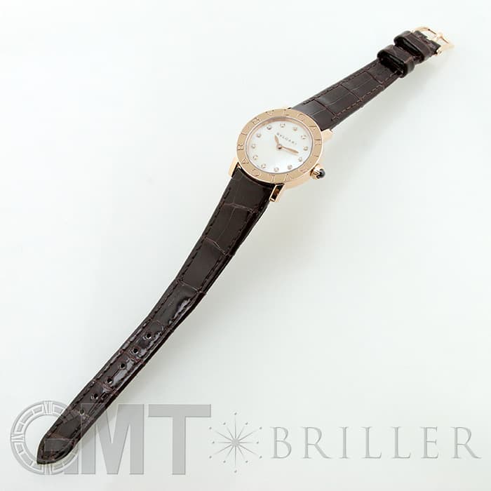 BVLGARI ブルガリ ブルガリ・ブルガリ BBLP26WGL/12 ピンクゴールド 12Pダイヤ MOP 22