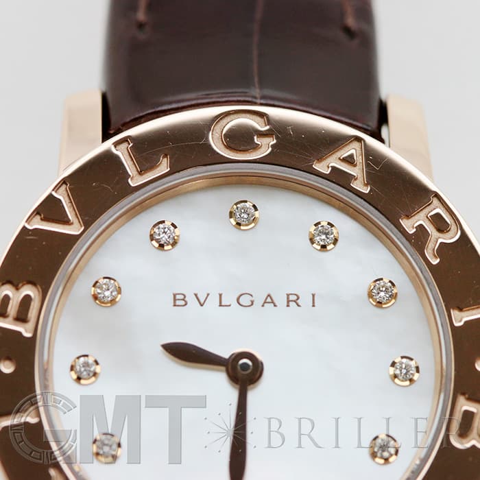 BVLGARI ブルガリ ブルガリ・ブルガリ BBLP26WGL/12 ピンクゴールド 12Pダイヤ MOP 6