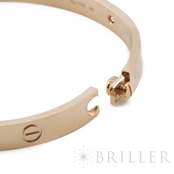 CARTIER カルティエ ラブ ブレスレット ピンクゴールド 4ダイヤモンド 18号 B6069918 10