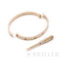 CARTIER カルティエ ラブ ブレスレット ピンクゴールド 4ダイヤモンド 18号 B6069918 12