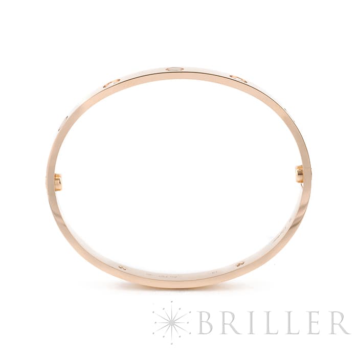 CARTIER カルティエ ラブ ブレスレット ピンクゴールド 4ダイヤモンド 18号 B6069918 3