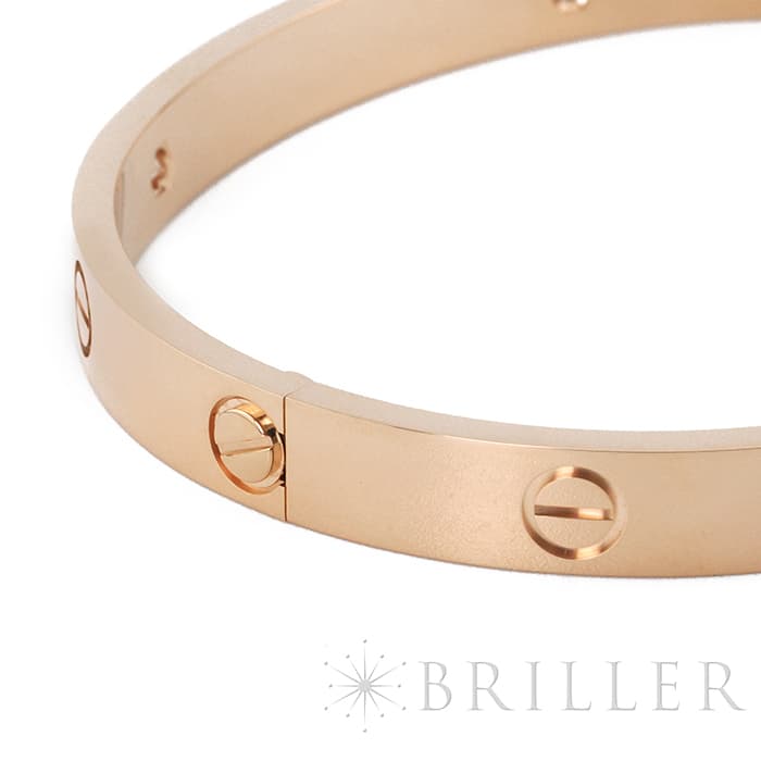 CARTIER カルティエ ラブ ブレスレット ピンクゴールド 4ダイヤモンド 18号 B6069918 5