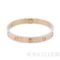 CARTIER カルティエ ラブ ブレスレット ピンクゴールド 4ダイヤモンド 18号 B6069918 6