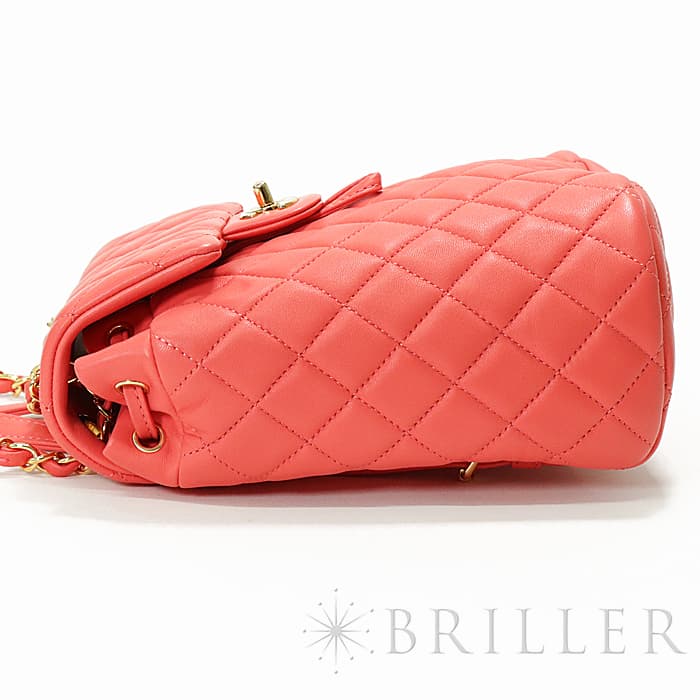 CHANEL シャネル その他 バックパック ラムスキン ピンク  ゴールド金具 A69964 B00250 N0412 13
