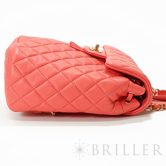 CHANEL シャネル その他 バックパック ラムスキン ピンク  ゴールド金具 A69964 B00250 N0412 14