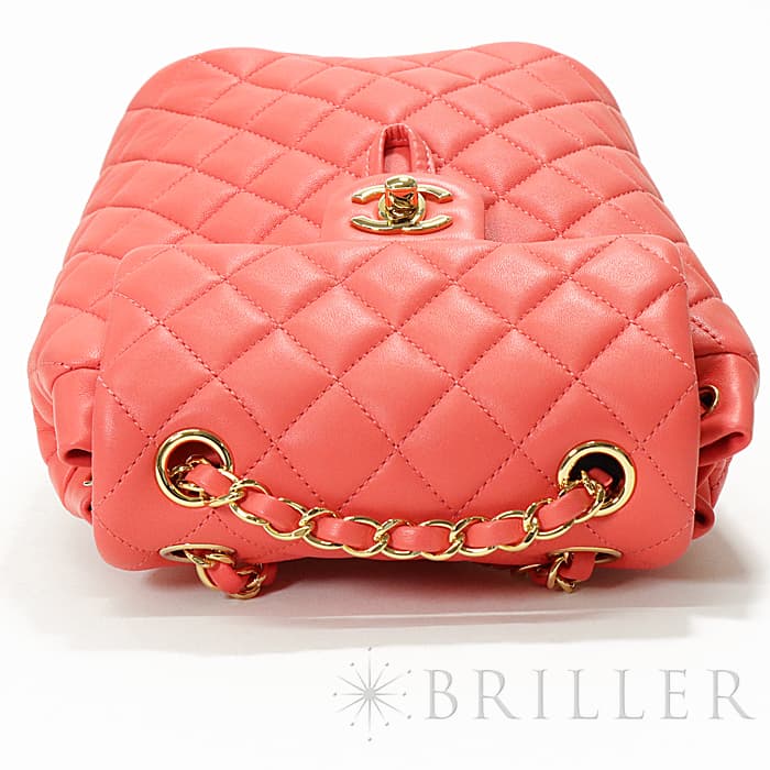 CHANEL シャネル その他 バックパック ラムスキン ピンク  ゴールド金具 A69964 B00250 N0412 18