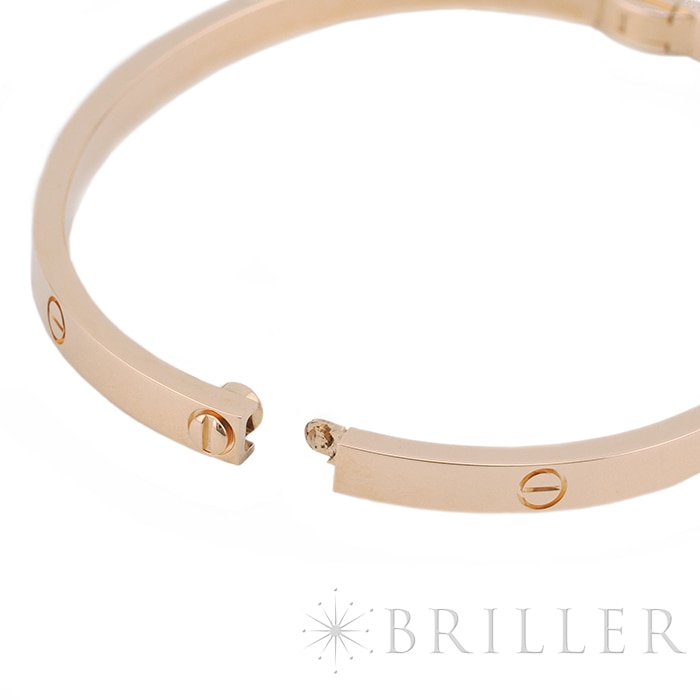 CARTIER カルティエ ラブ ブレスレット スモールモデル ピンクゴールド 16号 B6047316 10