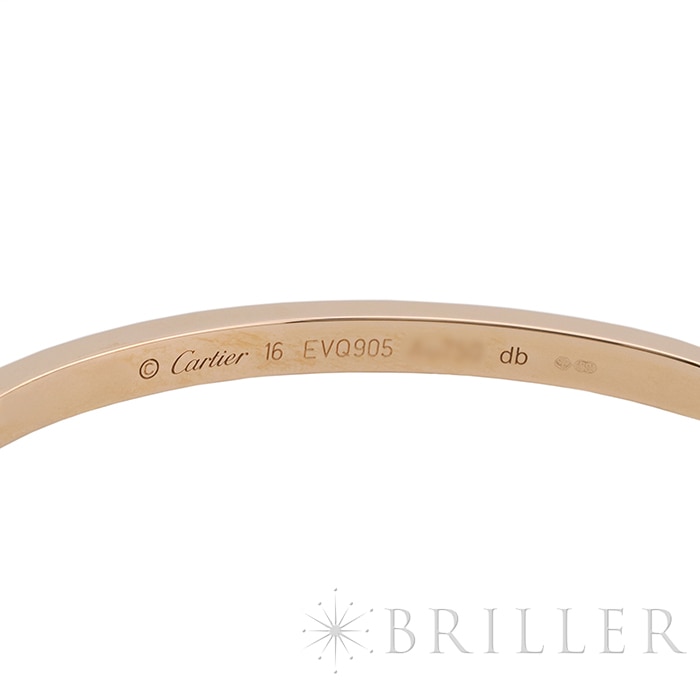 CARTIER カルティエ ラブ ブレスレット スモールモデル ピンクゴールド 16号 B6047316 11