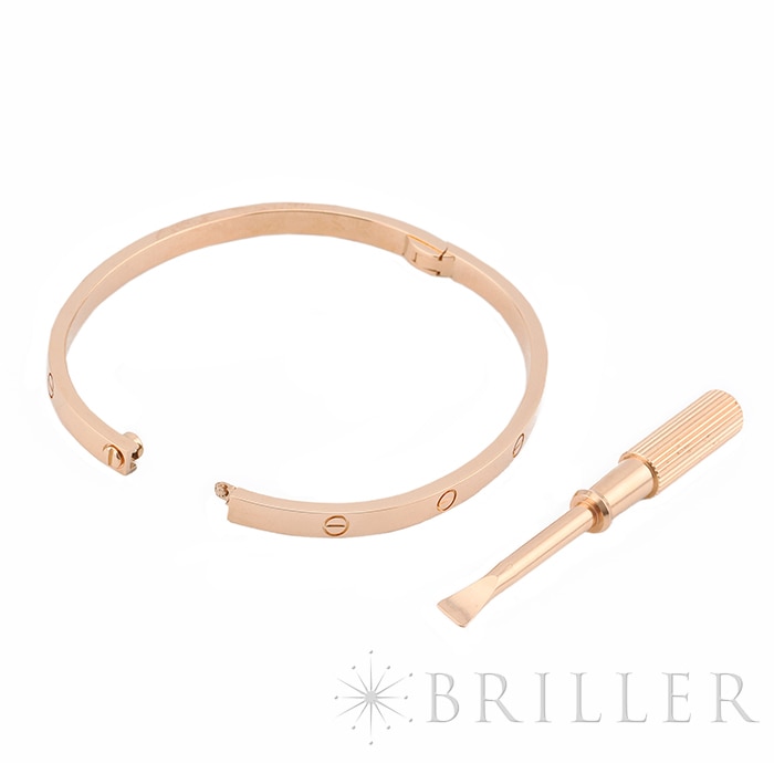 CARTIER カルティエ ラブ ブレスレット スモールモデル ピンクゴールド 16号 B6047316 12