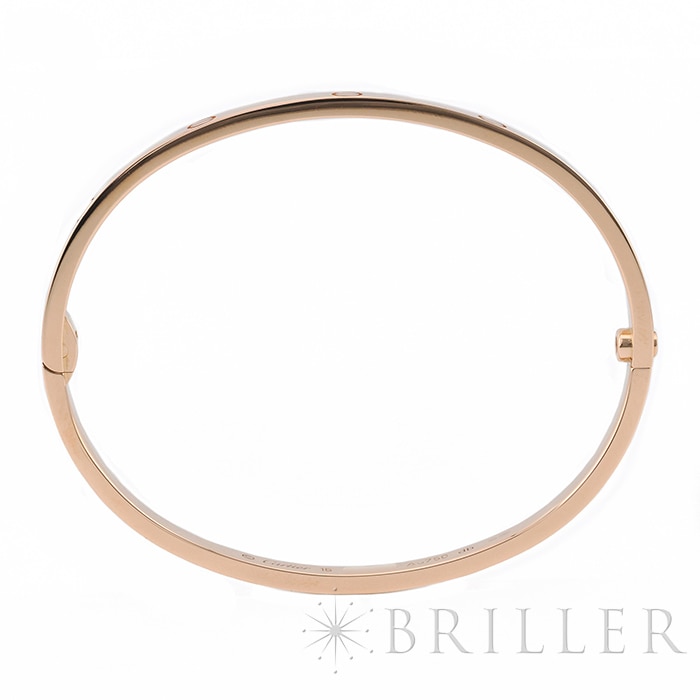 CARTIER カルティエ ラブ ブレスレット スモールモデル ピンクゴールド 16号 B6047316 3