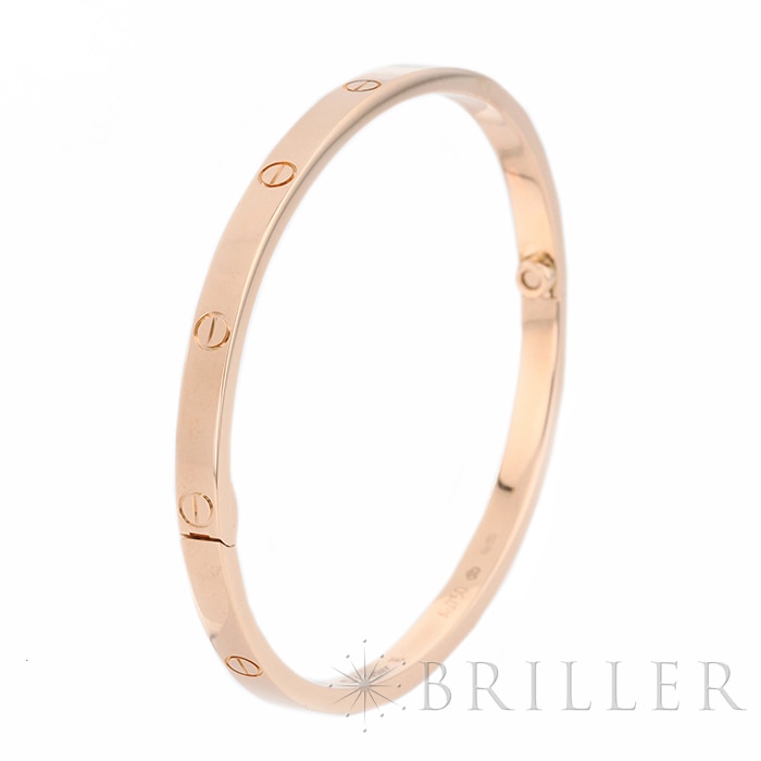 CARTIER カルティエ ラブ ブレスレット スモールモデル ピンクゴールド 16号 B6047316 4