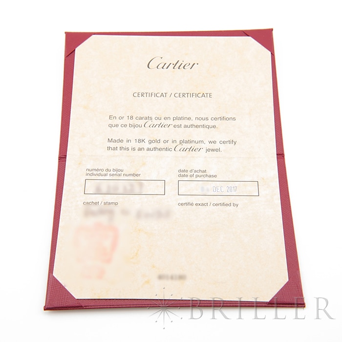CARTIER カルティエ ラブ ブレスレット スモールモデル ピンクゴールド 16号 B6047316 6