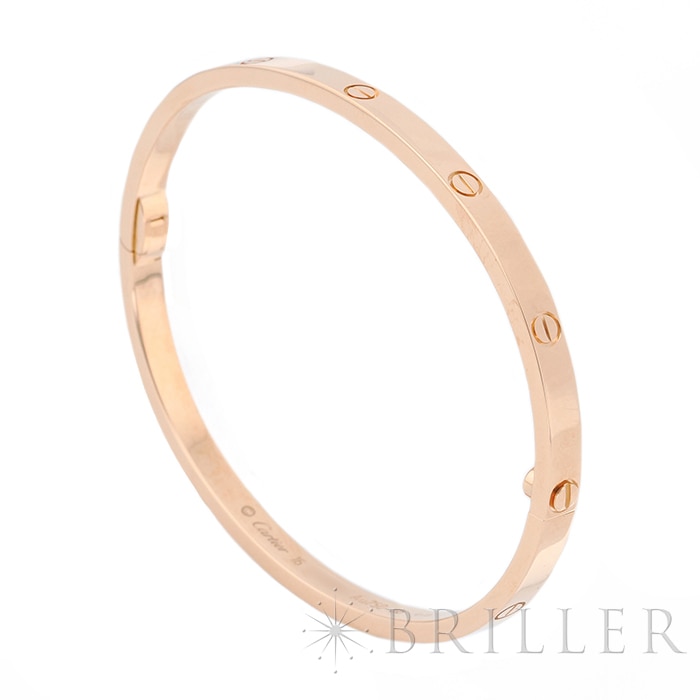 CARTIER カルティエ ラブ ブレスレット スモールモデル ピンクゴールド 16号 B6047316 7