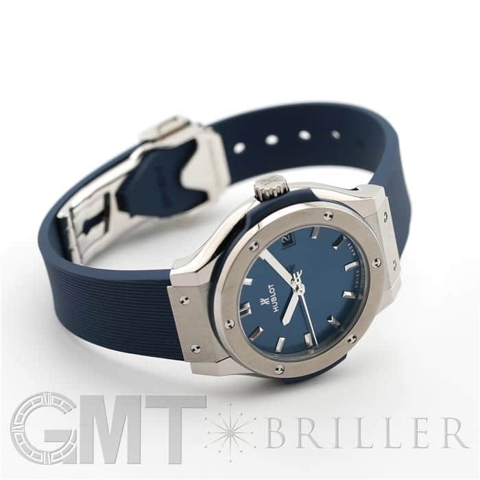 HUBLOT ウブロ クラシック ブルー チタニウム 581.NX.7170.RX 21