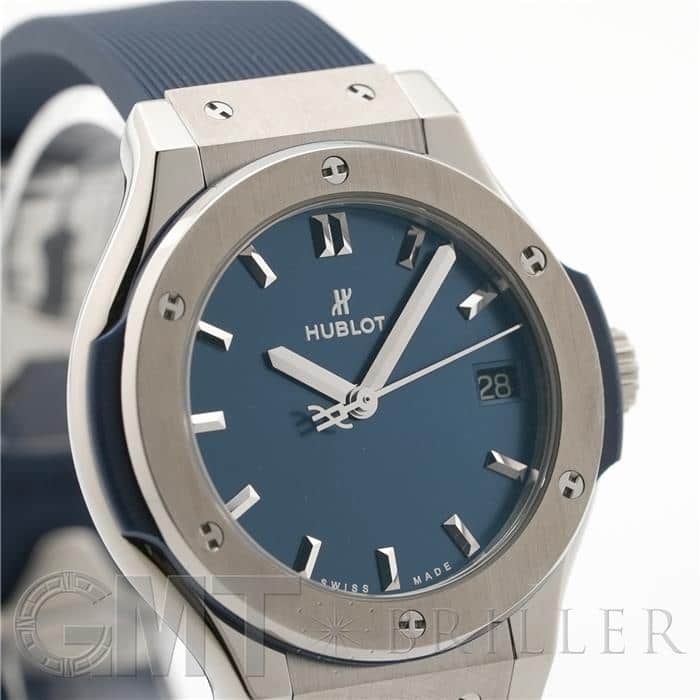 HUBLOT ウブロ クラシック ブルー チタニウム 581.NX.7170.RX 4