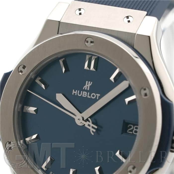 HUBLOT ウブロ クラシック ブルー チタニウム 581.NX.7170.RX 5