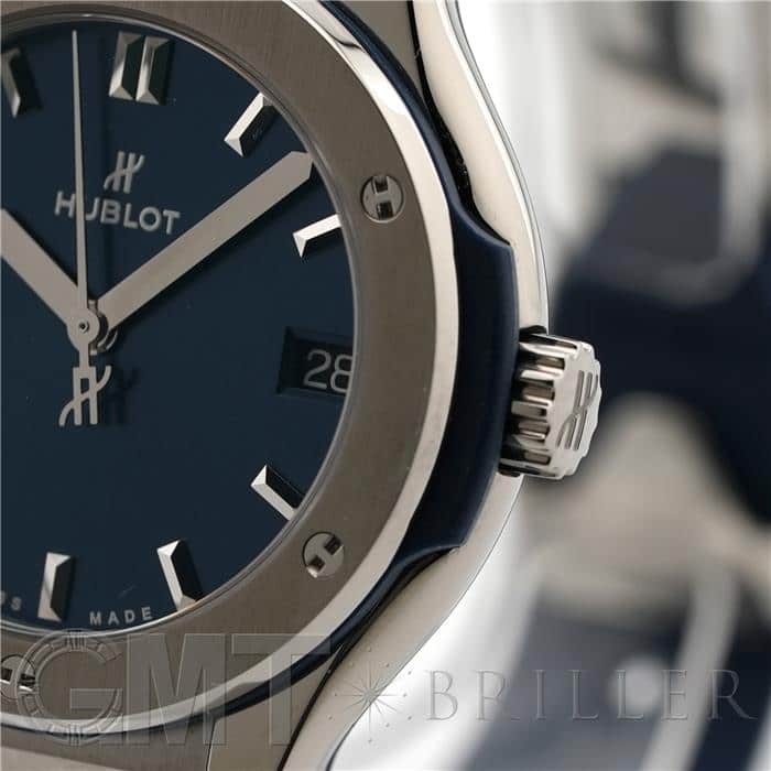HUBLOT ウブロ クラシック ブルー チタニウム 581.NX.7170.RX 8